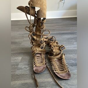 Free People Lace Up Gladiator Sandal